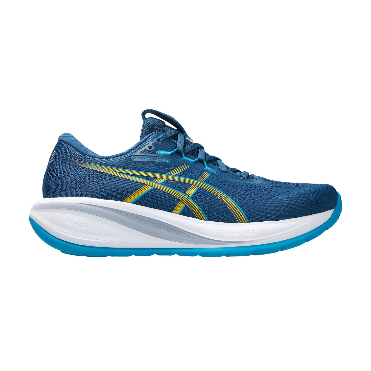 ASICS GEL Cumulus 28 Scarpe Running Neutre Uomo Twilight Blue/Yamabuki