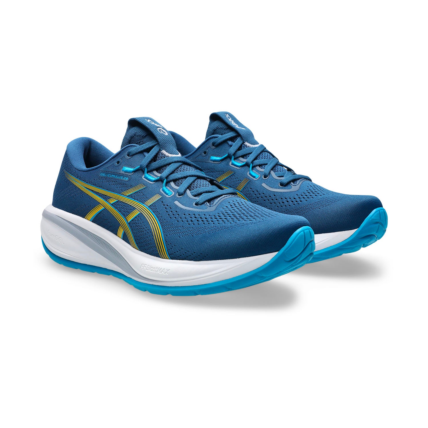 ASICS GEL Cumulus 28 Scarpe Running Neutre Uomo Twilight Blue/Yamabuki