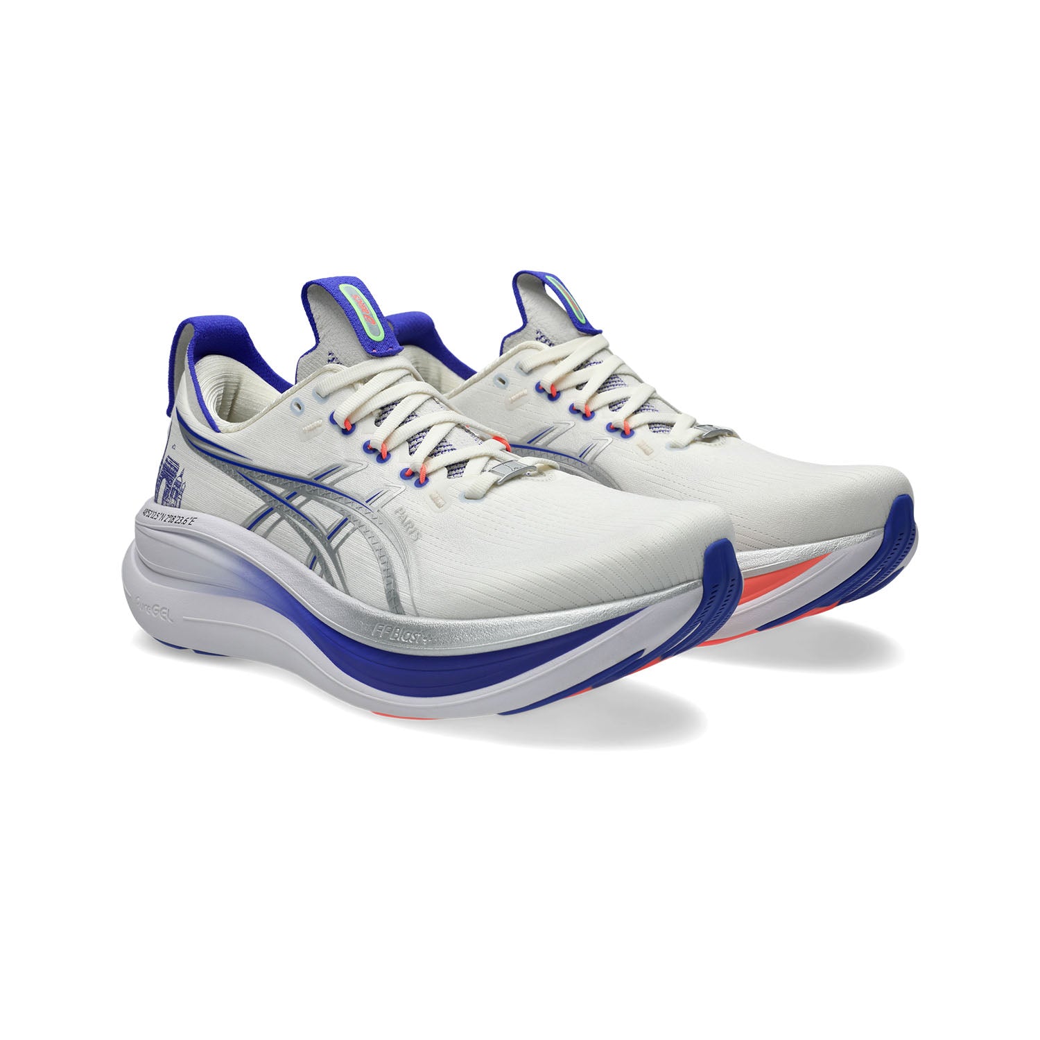 ASICS GEL Nimbus 28 Paris Scarpe Running Neutre Uomo Cream/Pure Silver