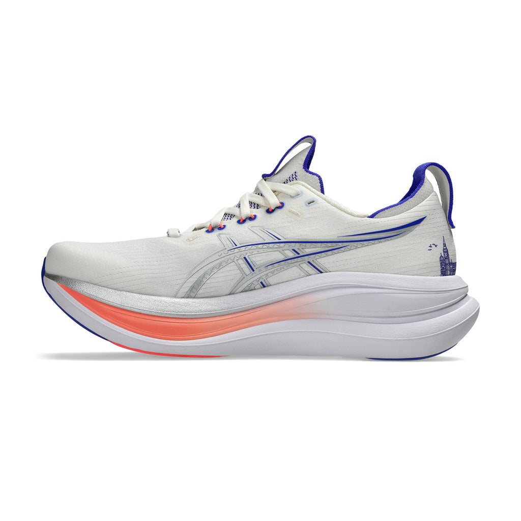 ASICS GEL Nimbus 28 Paris Scarpe Running Neutre Uomo Cream/Pure Silver