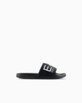 EA7 - Slides in gomma antiscivolo con maxi fascia e logo NERO