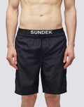 SUNDEK Boardshort con elastico logo - Black01