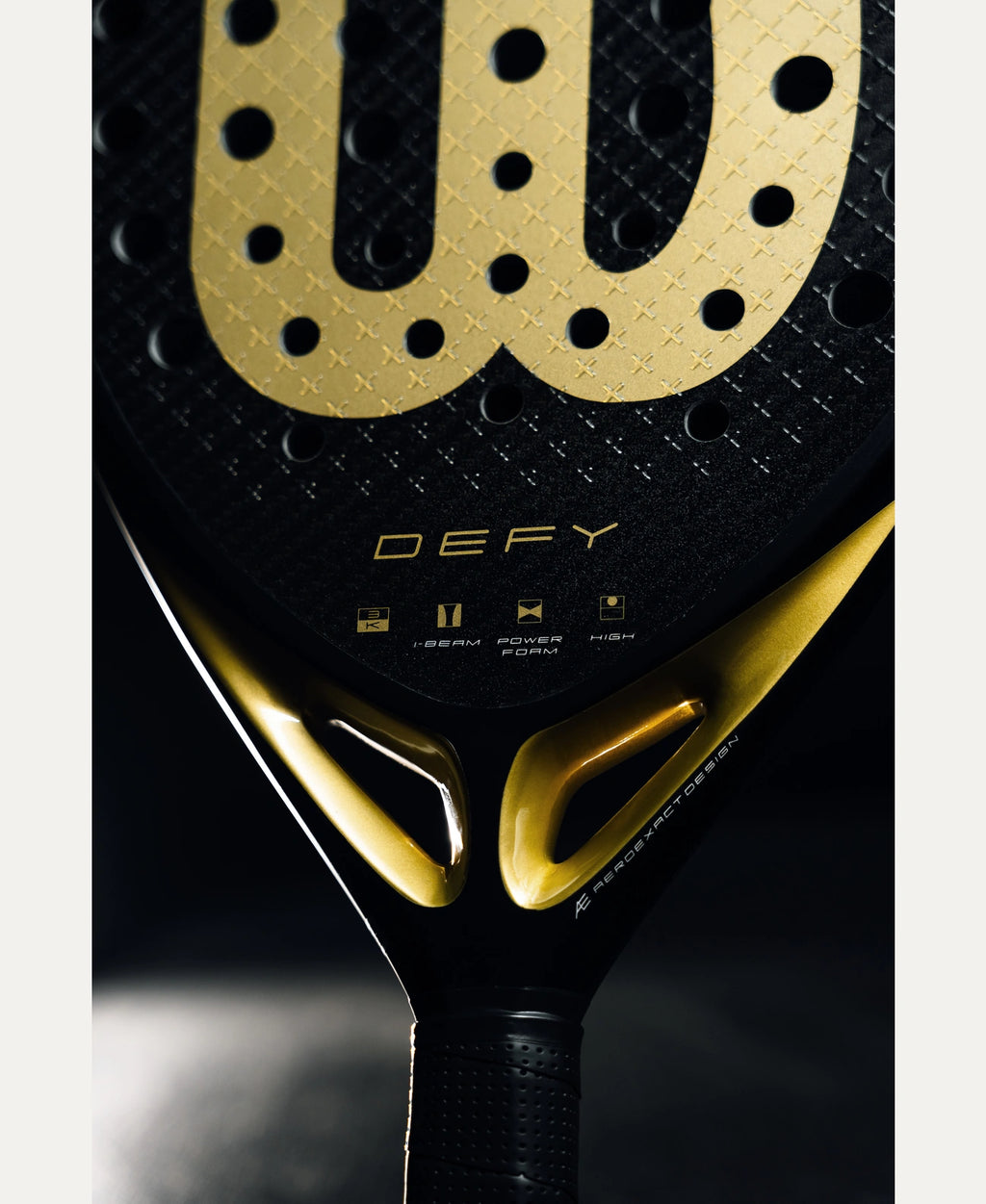 WILSON Defy V1 Padel Racket Black/Gold
