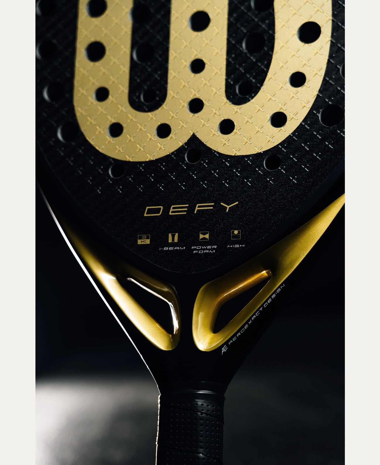 WILSON Defy V1 Padel Racket Black/Gold